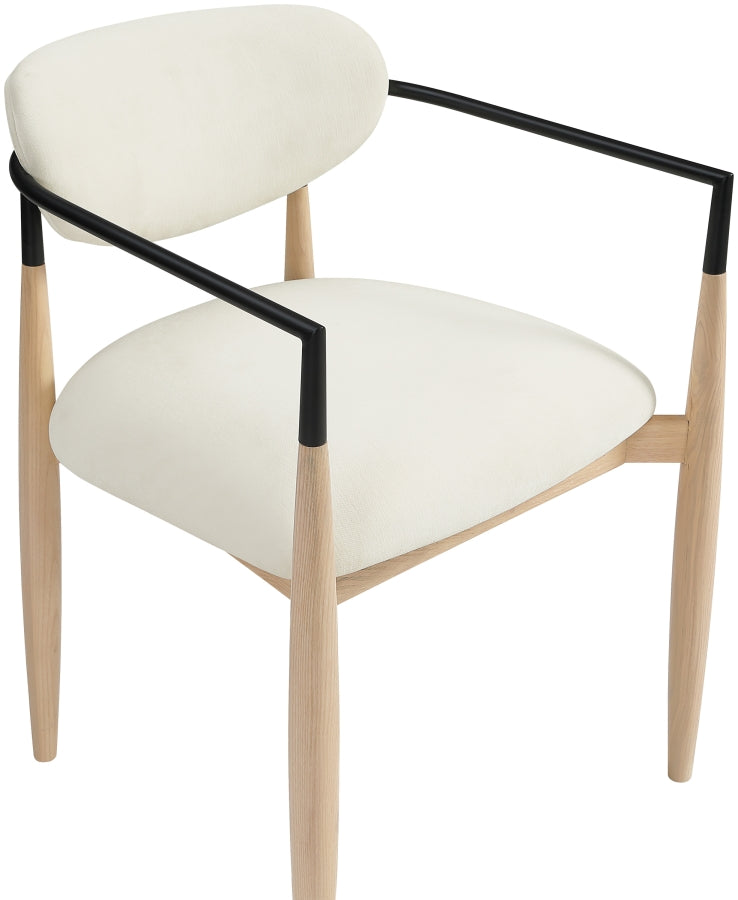 Riccio Performance Fabric Upholstered Dining Arm Chair