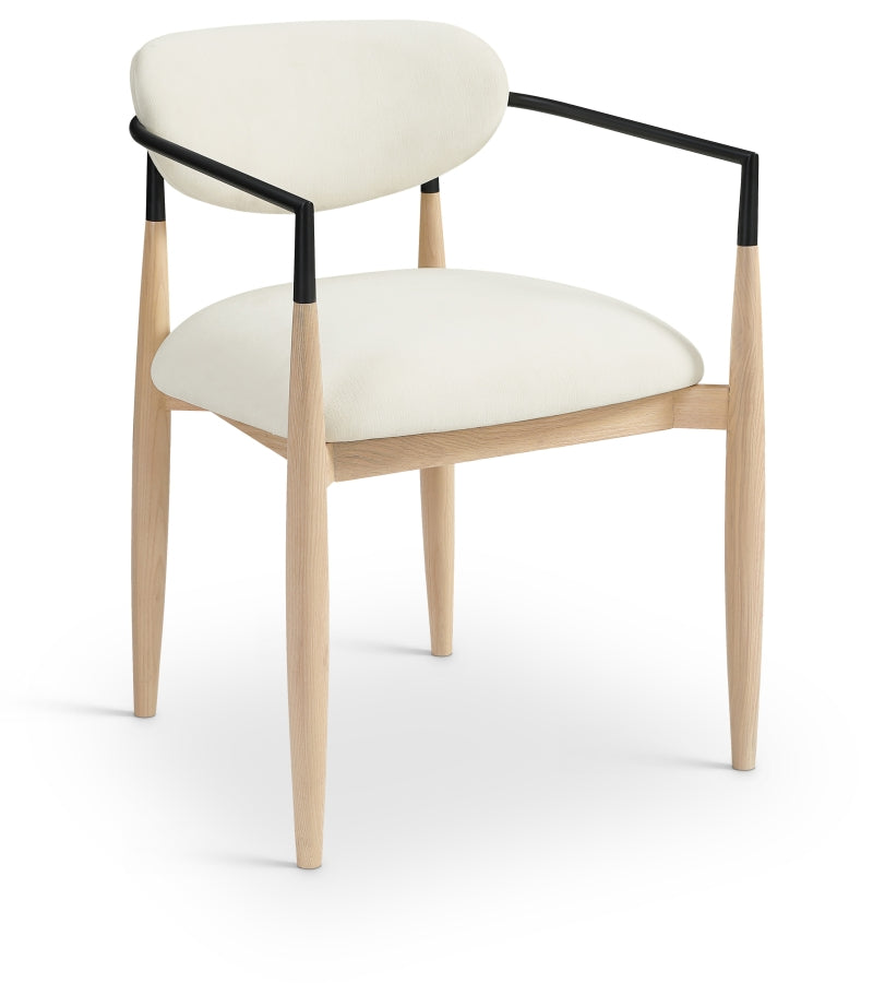 Riccio Performance Fabric Upholstered Dining Arm Chair