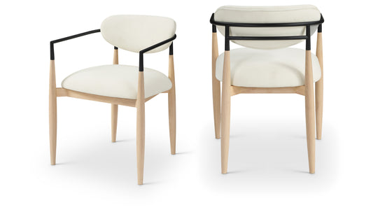 Riccio Performance Fabric Upholstered Dining Arm Chair