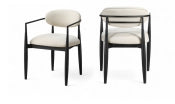 Riccio Performance Fabric Upholstered Dining Arm Chair