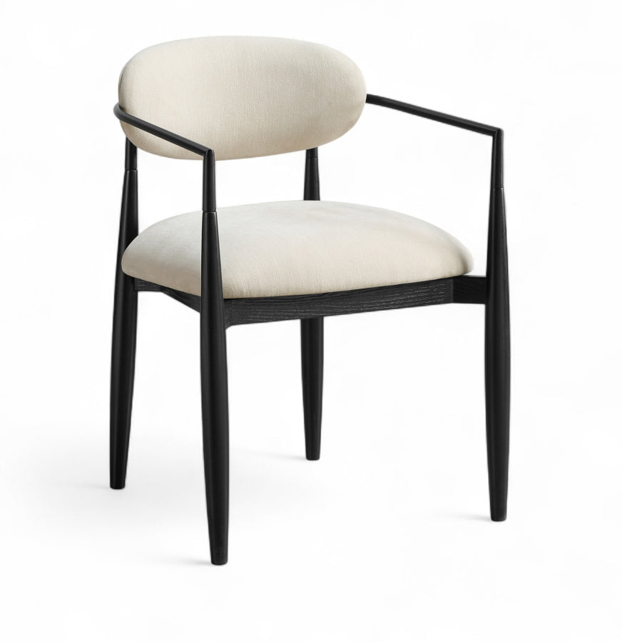 Riccio Performance Fabric Upholstered Dining Arm Chair