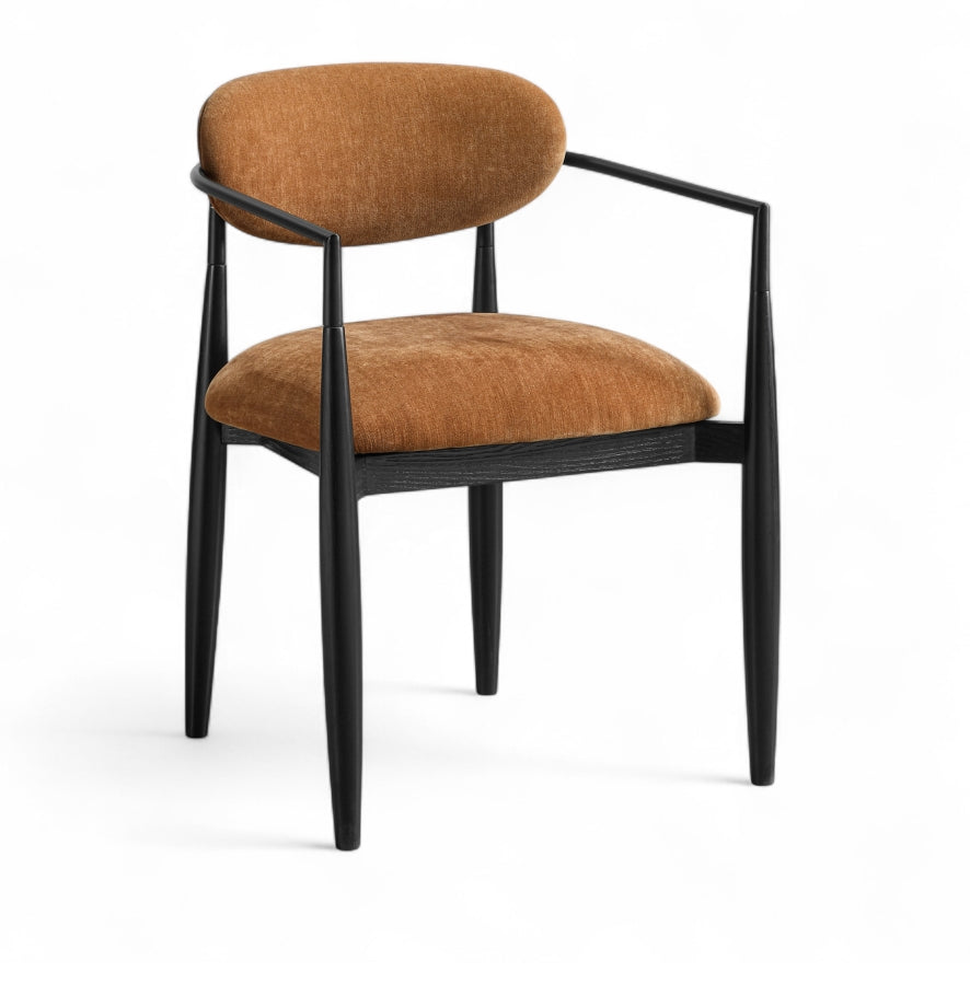 Riccio Performance Fabric Upholstered Dining Arm Chair