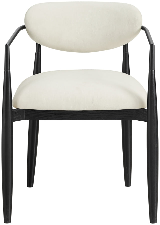 Riccio Performance Fabric Upholstered Dining Arm Chair