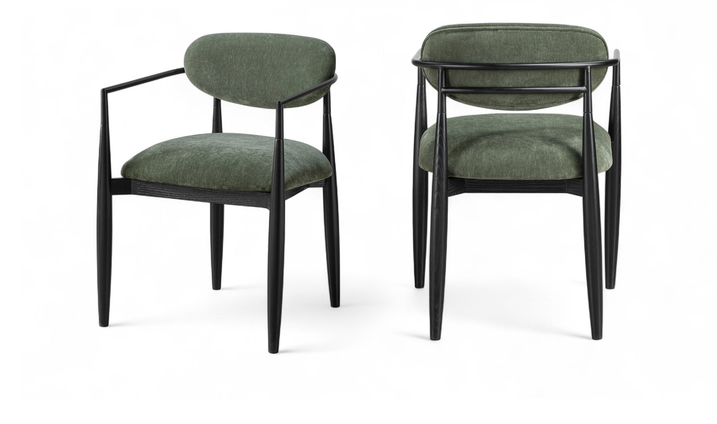 Riccio Performance Fabric Upholstered Dining Arm Chair
