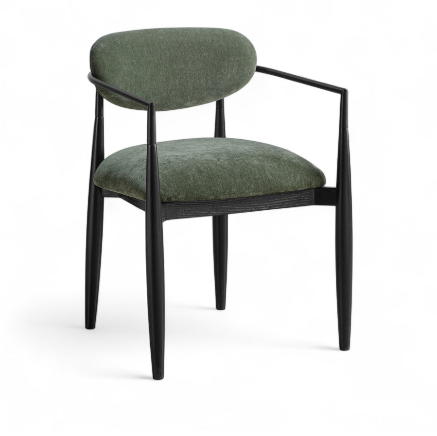 Riccio Performance Fabric Upholstered Dining Arm Chair