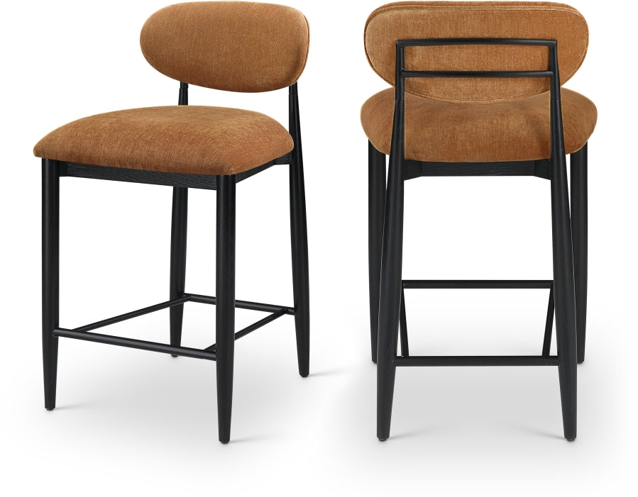 Riccio Fabric Upholstered Counter Stool