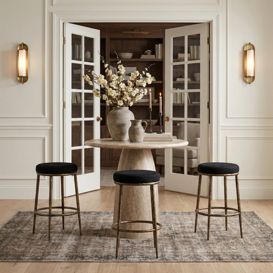 Ferro Performance Fabric Upholstered Bar Stool