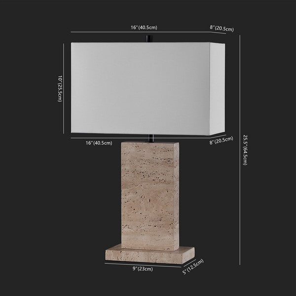 Jennabriana Travertine Table Lamp