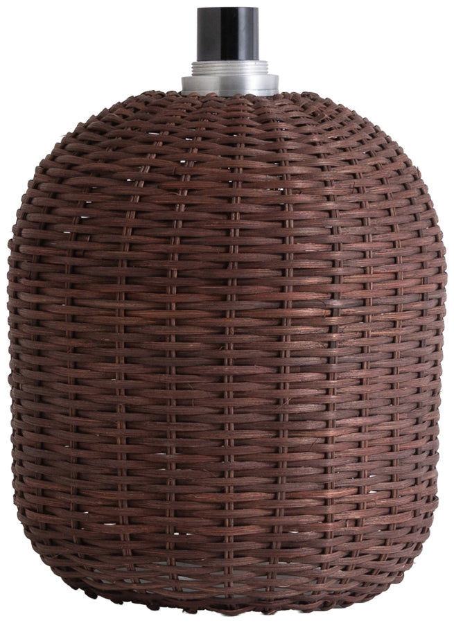 Harvest Metal And Rattan Table Lamp