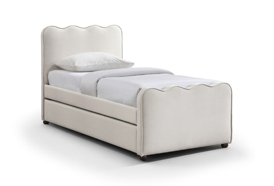 Gatsby Mohair Velvet Upholstered Twin Trundle Bed