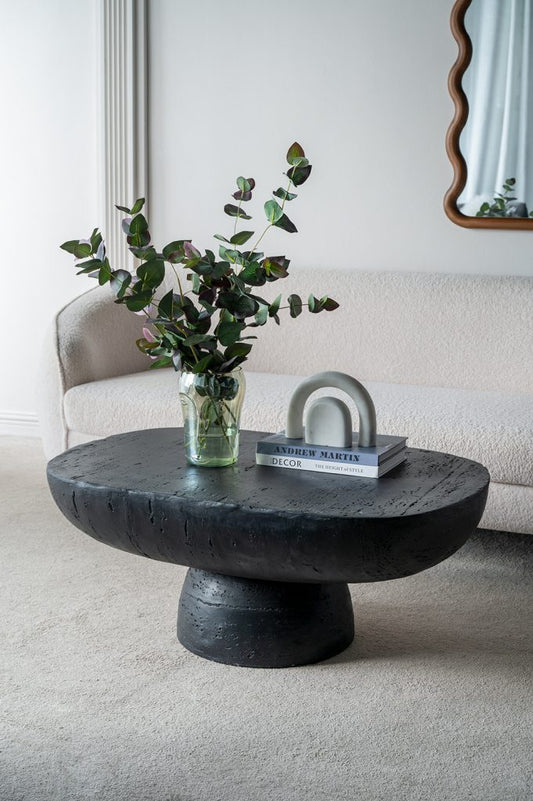 Black Oval Coffee Table