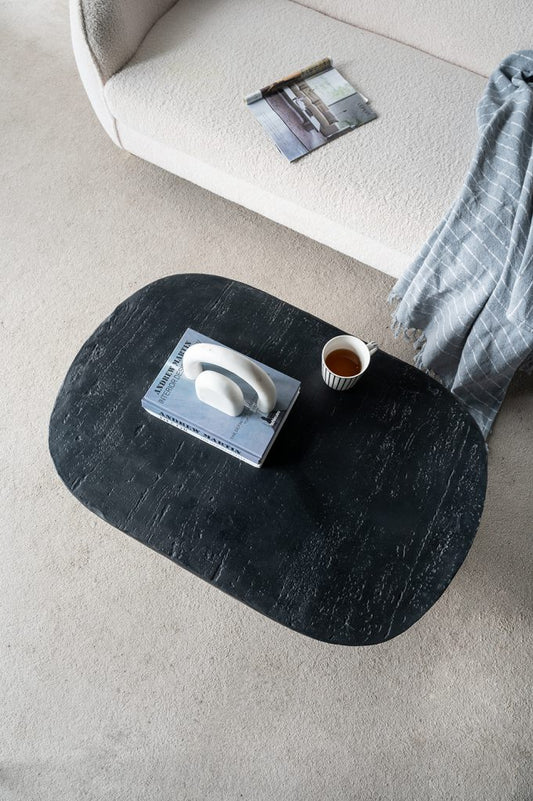 Black Oval Coffee Table