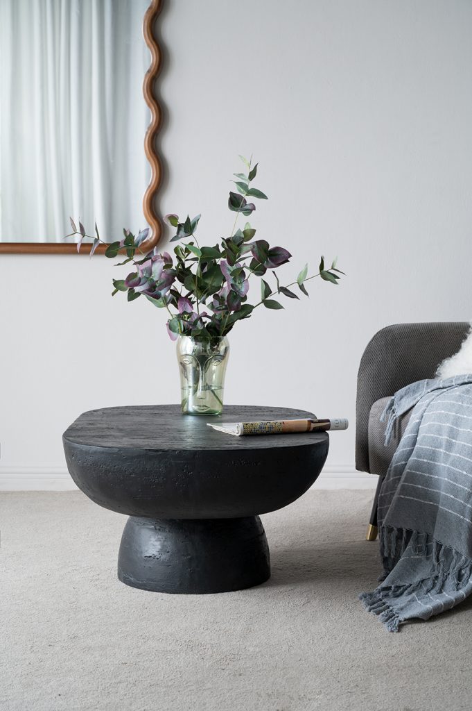 Black Oval Coffee Table