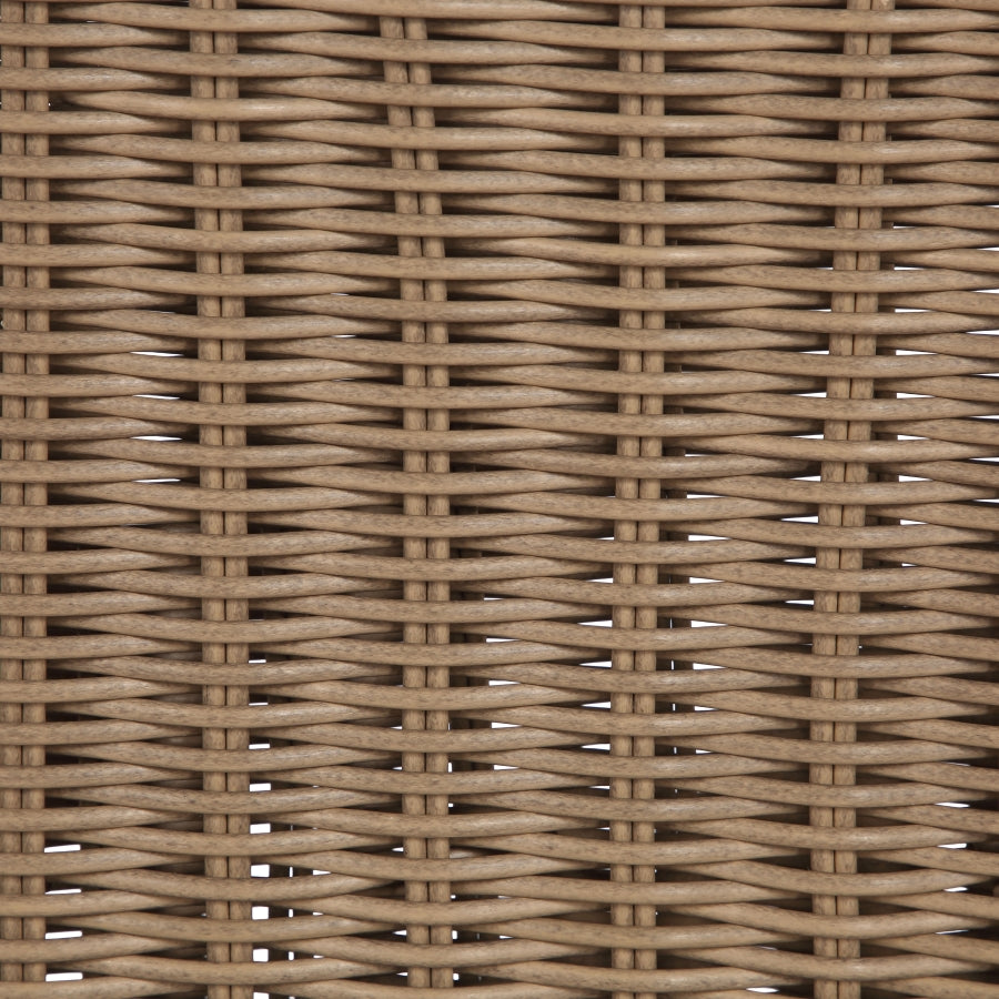 Sandbay Olefin Water Resistant Fabric And Wicker Outdoor Patio Chaise Lounge