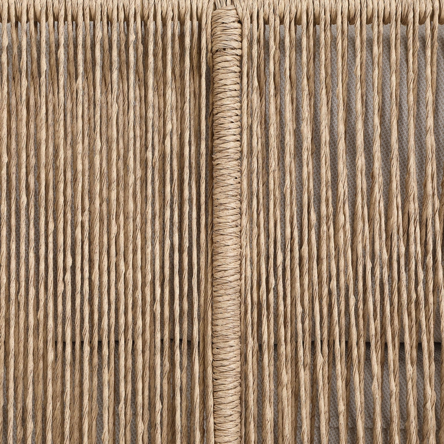 Coastline Olefin Water Resistant Fabric And Wicker Outdoor Patio Chair