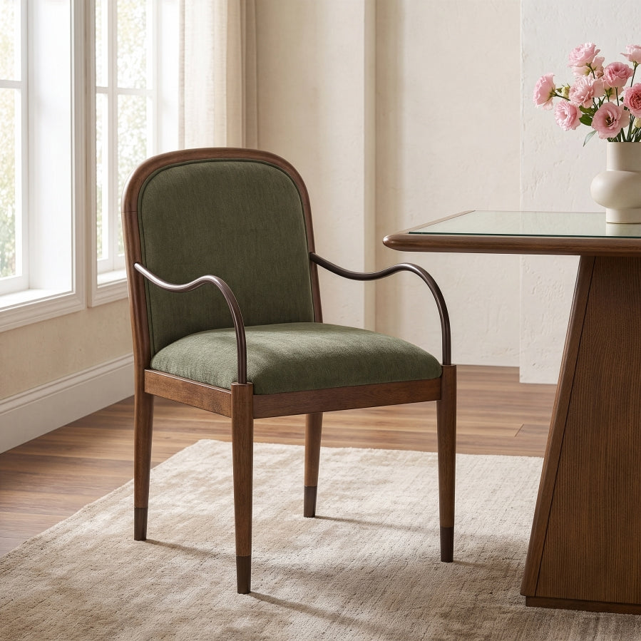 Cambria Fabric Upholstered Dining Arm Chair