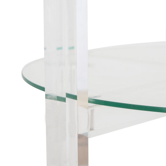 Jules 2 Tier Acrylic Bar Cart