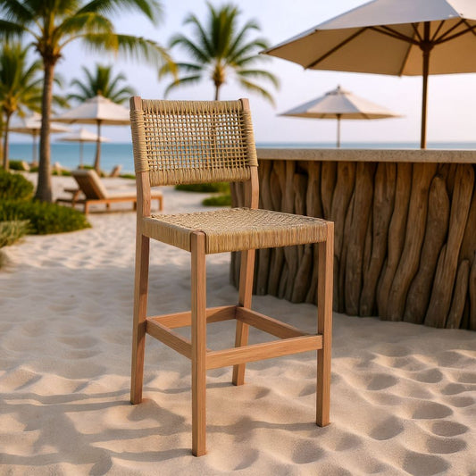 Taburete de bar Corde Beige