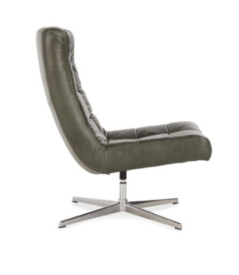 Porter Swivel Accent Chair Forest Green