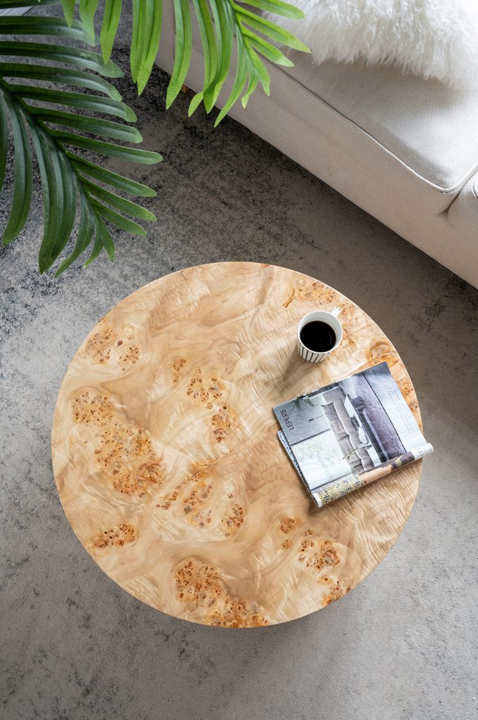 Burl Wood Coffee Table