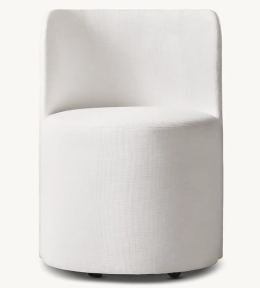 REYNAUX CURVE FABRIC DINING CHAIR