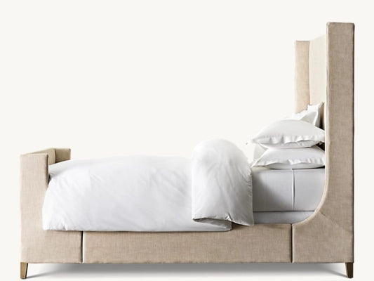 GRAYSON FABRIC BED WITH FOOTBOARD