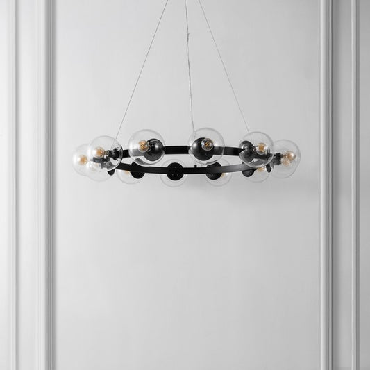 RYLIAN CHANDELIER BLACK