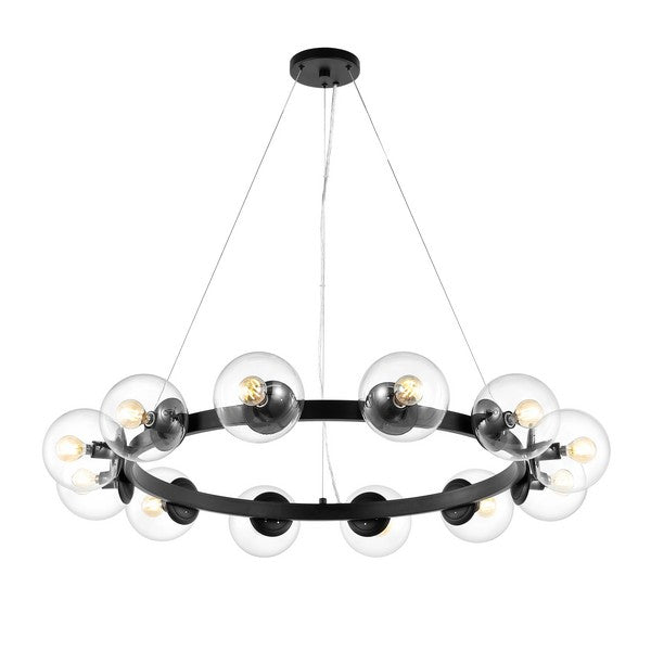 RYLIAN CHANDELIER BLACK