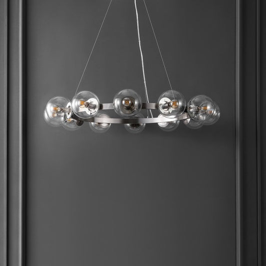 RYLIAN CHANDELIER NICKEL