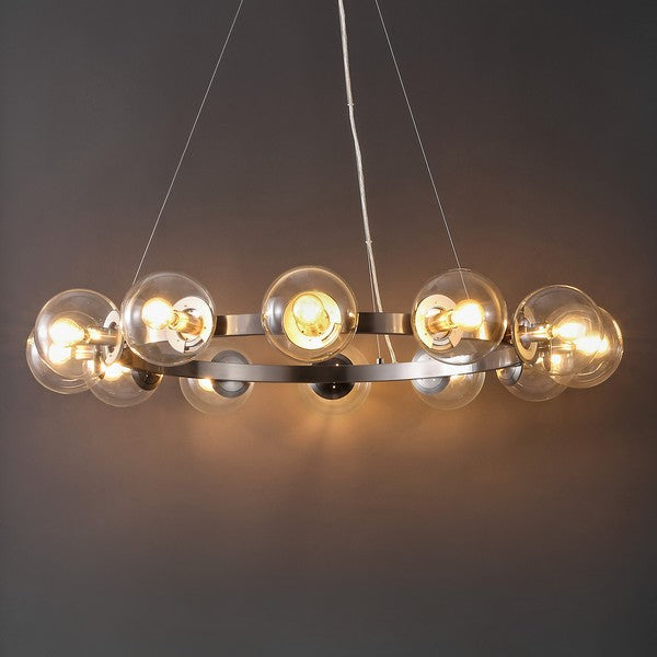 RYLIAN CHANDELIER NICKEL