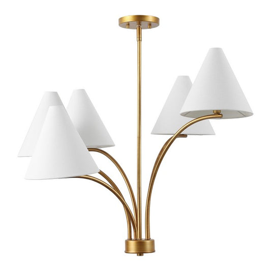 JOHANNA METAL / FABRIC CHANDELIER