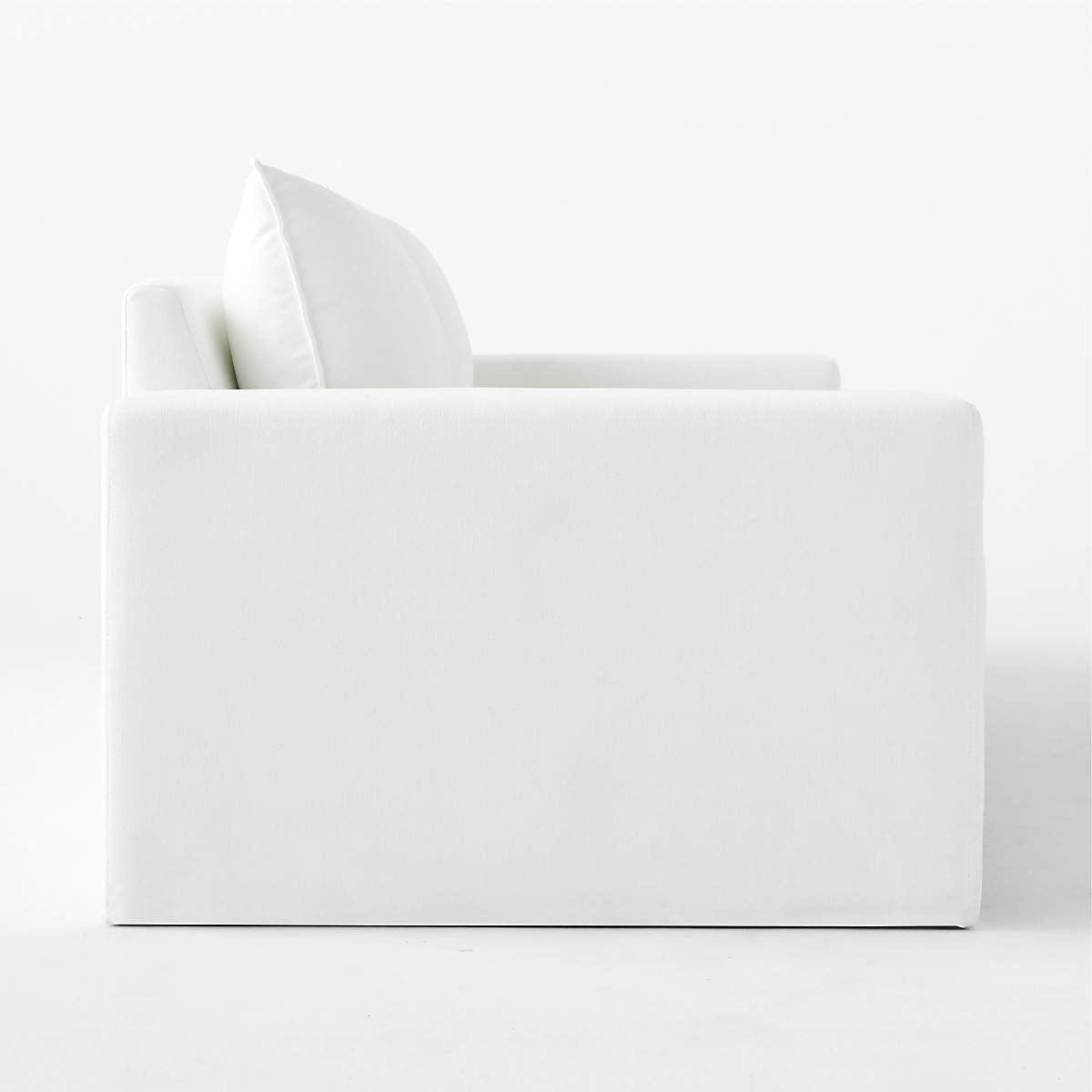 Camden 101" White Performance Fabric Sofa