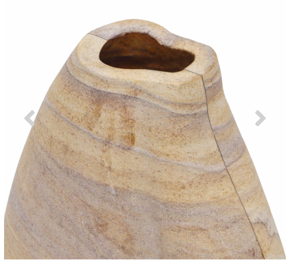 Saava Sandstone Curved Vase
