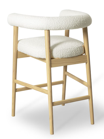 Spara Cream Performance Boucle Counter Stool