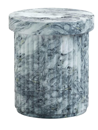 Serafina Marble Pattern Concrete Indoor / Outdoor Side Table