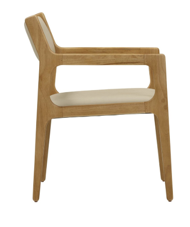 Ari Cream Performance Vegan Leather Dining Chair