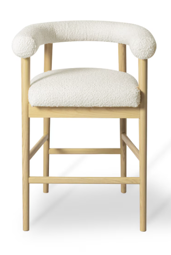 Spara Cream Performance Boucle Counter Stool