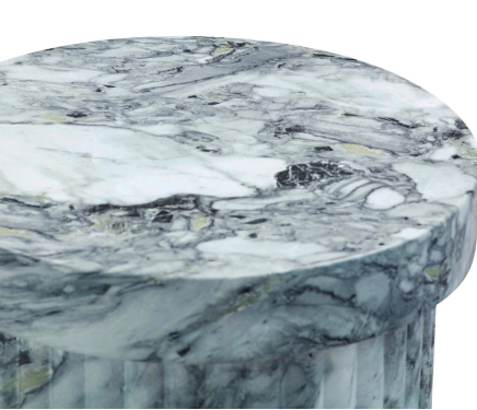Serafina Marble Pattern Concrete Indoor / Outdoor Side Table
