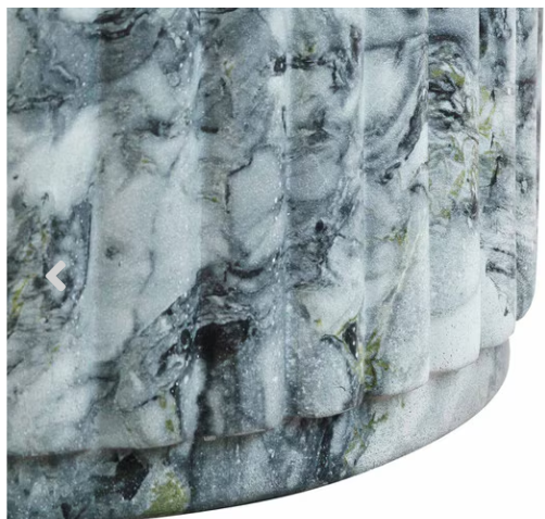 Serafina Marble Pattern Concrete Indoor / Outdoor Side Table