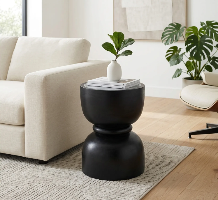 BRYSONBURN BLACK TABLE 18 (IN)