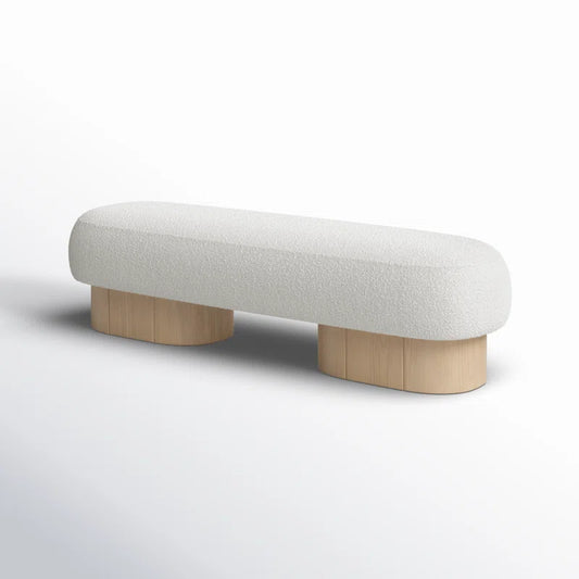 Denyer Boucle Fabric Upholstered Bench