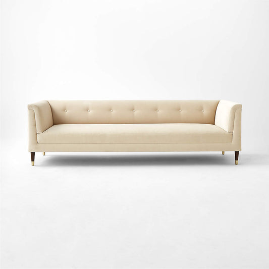 SOFÁ DE TERCIOPELO CON MECHONES