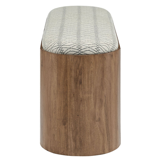 Ashby Geometric Upholstered Bench
