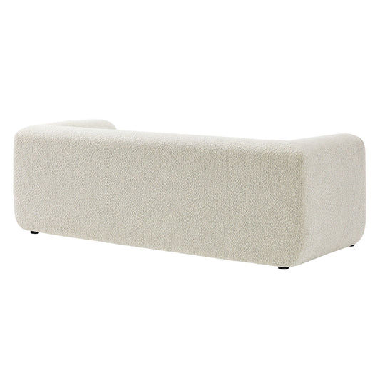 Leif 89" Boucle Upholstered Sofa in Pearl