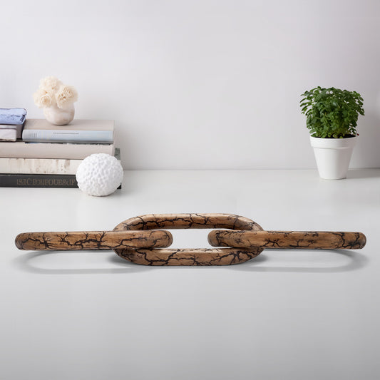 29" Desta Dark Wood Link Chain