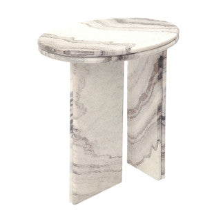 24" Andromeda Granite Accent Table With Texture