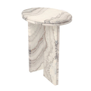 24" Andromeda Granite Accent Table With Texture