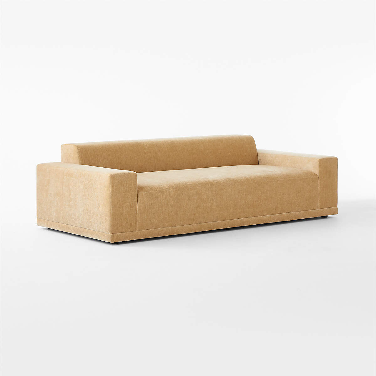 Faible Wheat Performance Velvet Sofa