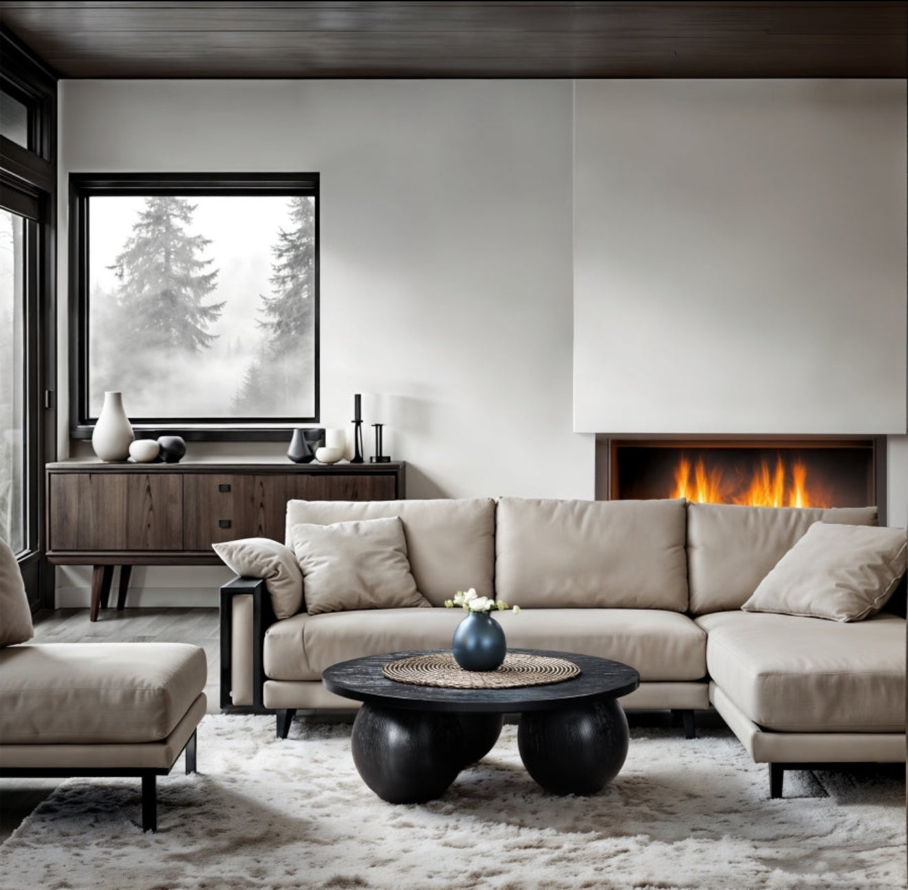 Ancona Coffee Table Black