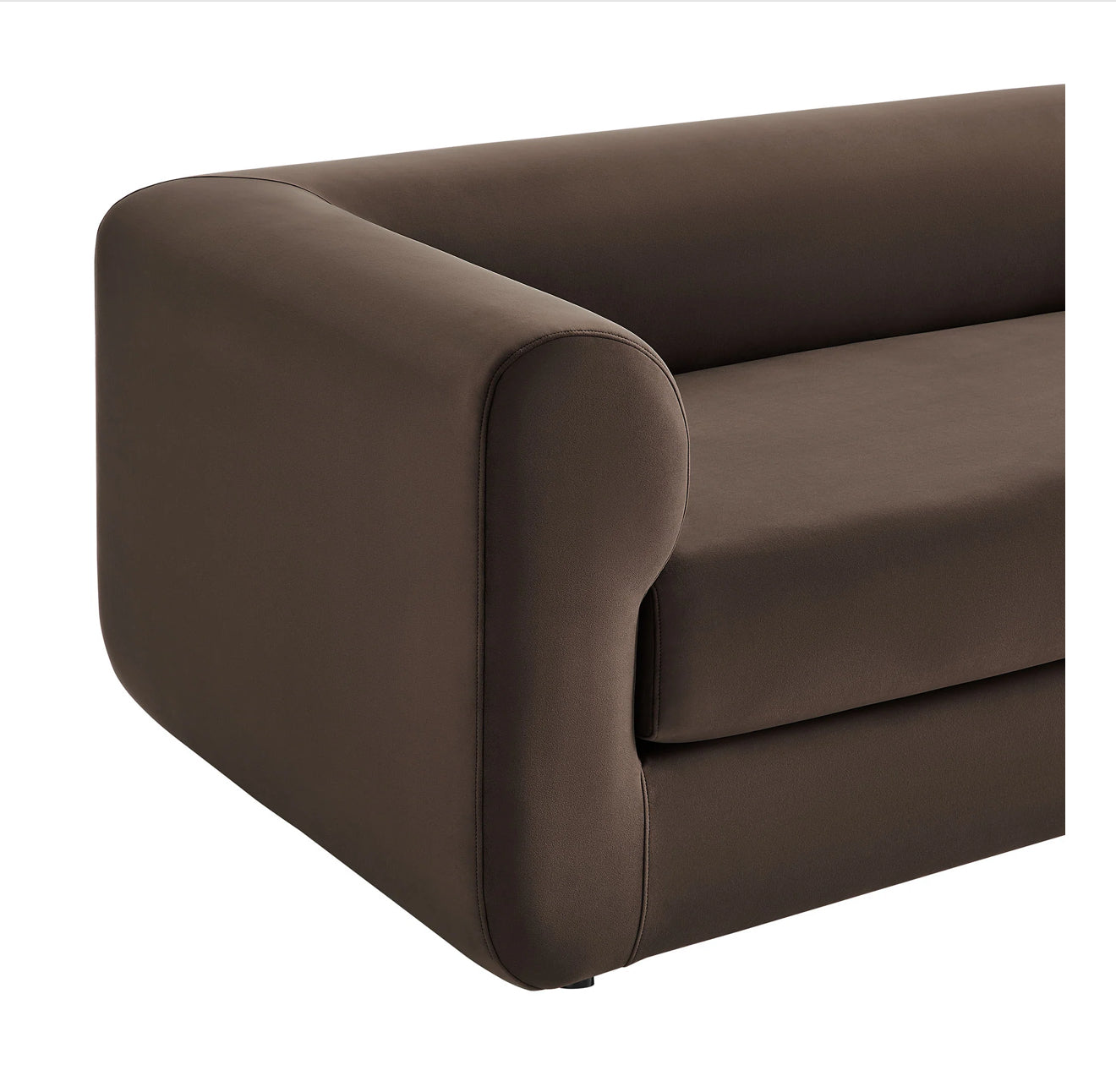 Leif 89" Boucle Upholstered Sofa in Pearl